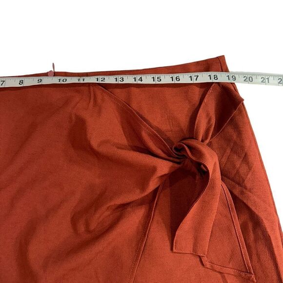 NWT Side Faux Wrap Cinnamon Fall Midi Skirt, 1XL - Picture 9 of 10
